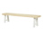 Click to swap image: &lt;strong&gt;Granada Beach Bench-White/Aged&lt;/strong&gt;&lt;/br&gt;Dimensions: W2000 x D350 x H475mm